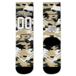 Purdue Boilermakers Socks Custom Woodland Camo Gold Best Selling