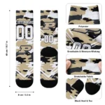 Purdue Boilermakers Socks Custom Woodland Camo Gold Best Selling