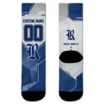 Rice Owls Socks Custom Geometric Tech Navy Blue Best Selling
