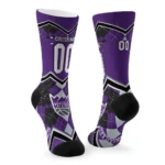 Sacramento Kings Socks Personalized Argyle Pattern Purple Best Selling