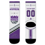 Sacramento Kings Socks - Personalized Nautical Icons Purple White