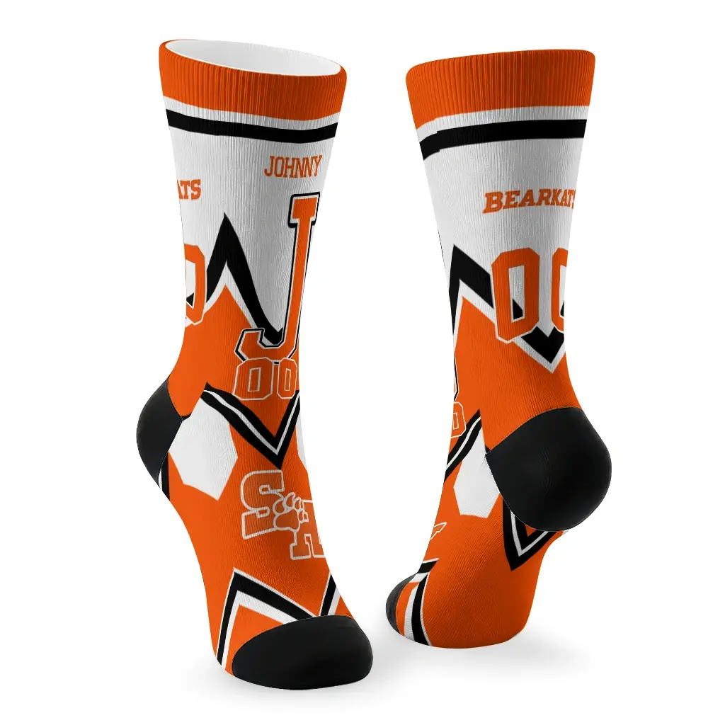 Sam Houston Bearkats Socks Customized Arrow Blocks Orange Fashion Forward Sam Houston Bearkats Socks Customized Arrow Blocks Orange Fashion Forward