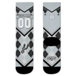 San Antonio Spurs Socks Custom Argyle Pattern Silver Best Selling