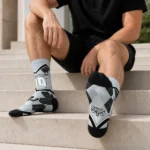 San Antonio Spurs Socks Custom Argyle Pattern Silver Best Selling