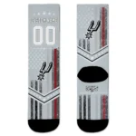 San Antonio Spurs Socks Custom Star Stripes Silver White Best Selling