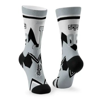 San Antonio Spurs Socks Customized Arrow Blocks Silver Fashion Forward