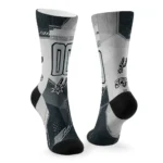 San Antonio Spurs Socks Personalized Geometric Tech Silver Best Selling