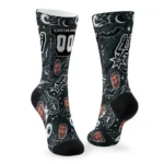 San Antonio Spurs Socks Personalized Scattered Icons Silver Best Selling