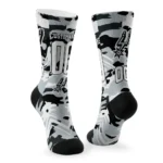 San Antonio Spurs Socks Personalized Woodland Camo Silver Best Selling