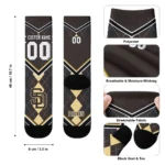 San Diego Padres Socks Custom Argyle Pattern Brown Best Selling