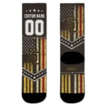 San Diego Padres Socks Custom Star Stripes Brown White Best Selling