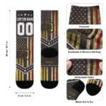 San Diego Padres Socks Custom Star Stripes Brown White Best Selling