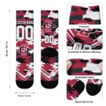 San Diego State Aztecs Socks Customized Woodland Camo Red Best Selling