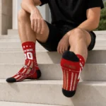 San Francisco 49ers Socks Personalized Star Stripes Red White Best Selling