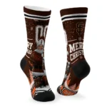 San Francisco Giants Socks Customized Snowy Scene Orange White Best Selling