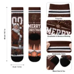 San Francisco Giants Socks Customized Snowy Scene Orange White Best Selling