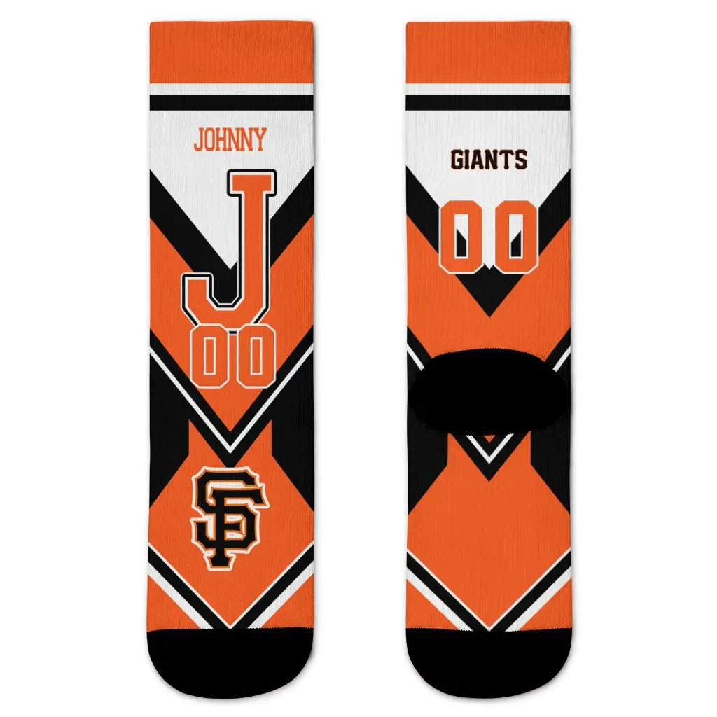 San Francisco Giants Socks Personalized Arrow Blocks Orange Best Selling San Francisco Giants Socks Personalized Arrow Blocks Orange Best Selling