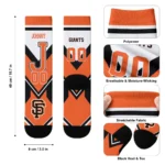 San Francisco Giants Socks Personalized Arrow Blocks Orange Best Selling