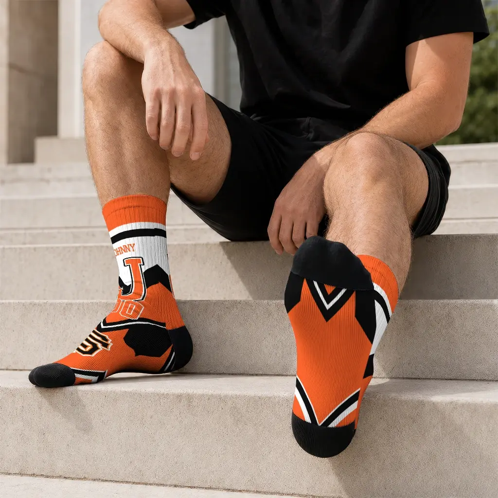 San Francisco Giants Socks Personalized Arrow Blocks Orange Latest Model San Francisco Giants Socks Personalized Arrow Blocks Orange Latest Model