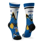 San Jose State Spartans Socks Custom Arrow Blocks Blue Best Selling