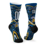 San Jose State Spartans Socks Custom Leopard Print Blue Black Best Selling