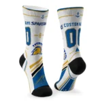 San Jose State Spartans Socks Custom Nautical Icons Blue White Best Selling