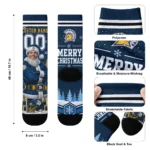 San Jose State Spartans Socks Custom Snowy Scene Blue White Best Selling