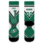 Saskatchewan Roughriders Socks Personalized Arrow Blocks Green Best Selling
