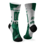 Saskatchewan Roughriders Socks Personalized Geometric Tech Green Best Selling