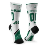 Saskatchewan Roughriders Socks Personalized Nautical Icons Green White Best Selling