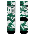 Saskatchewan Roughriders Socks Personalized Woodland Camo Green Best Selling