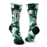 Saskatchewan Roughriders Socks Personalized Woodland Camo Green Best Selling