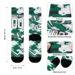 Saskatchewan Roughriders Socks Personalized Woodland Camo Green Best Selling
