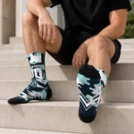 Seattle Kraken Socks Custom Woodland Camo Blue Best Selling