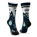 Seattle Kraken Socks Personalized Arrow Blocks Blue Best Selling