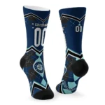Seattle Mariners Socks Personalized Argyle Pattern Navy Blue Best Selling
