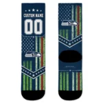 Seattle Seahawks Socks Custom Star Stripes Blue White Best Selling