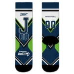 Seattle Seahawks Socks Customized Arrow Blocks Blue Best Selling