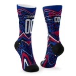Smu Mustangs Socks Custom Leopard Print Blue Black Best Selling