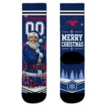 Smu Mustangs Socks Custom Snowy Scene Blue White Best Selling