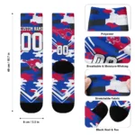 Smu Mustangs Socks Custom Woodland Camo Blue Best Selling