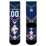 South Alabama Jaguars Socks Personalized Argyle Pattern Blue Best Selling