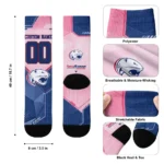 South Alabama Jaguars Socks Personalized Geometric Tech Blue Best Selling