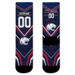 South Alabama Jaguars Socks Personalized Leopard Print Blue Black Best Selling