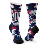South Alabama Jaguars Socks Personalized Woodland Camo Blue Best Selling