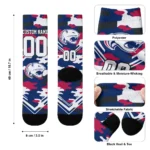 South Alabama Jaguars Socks Personalized Woodland Camo Blue Best Selling