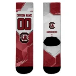 South Carolina Gamecocks Socks Custom Geometric Tech Garnet Best Selling
