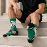 South Florida Bulls Socks Custom Arrow Blocks Green Best Selling