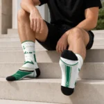 South Florida Bulls Socks Custom Nautical Icons Green White Best Selling