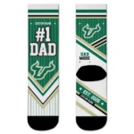 South Florida Bulls Socks Custom Pinstripe Chevron Green White Best Selling